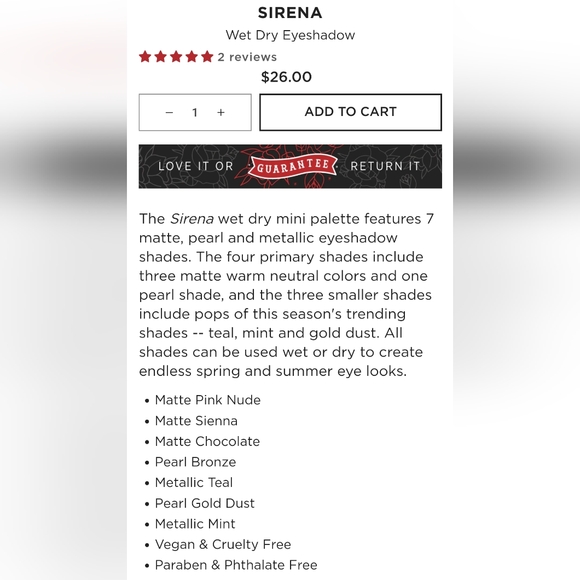 5/75$ REINA REBELDE Wet Dry Eye Color Palette - Picture 3 of 14